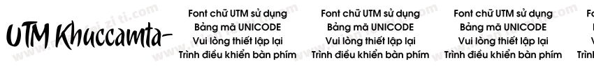 UTM Khuccamta字体转换